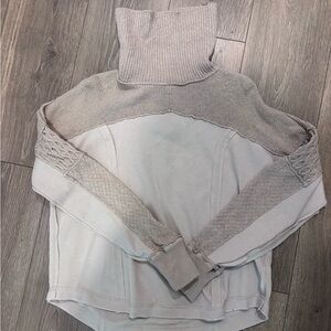 FP Movement by Free People Gray Cowl Neck Sweater